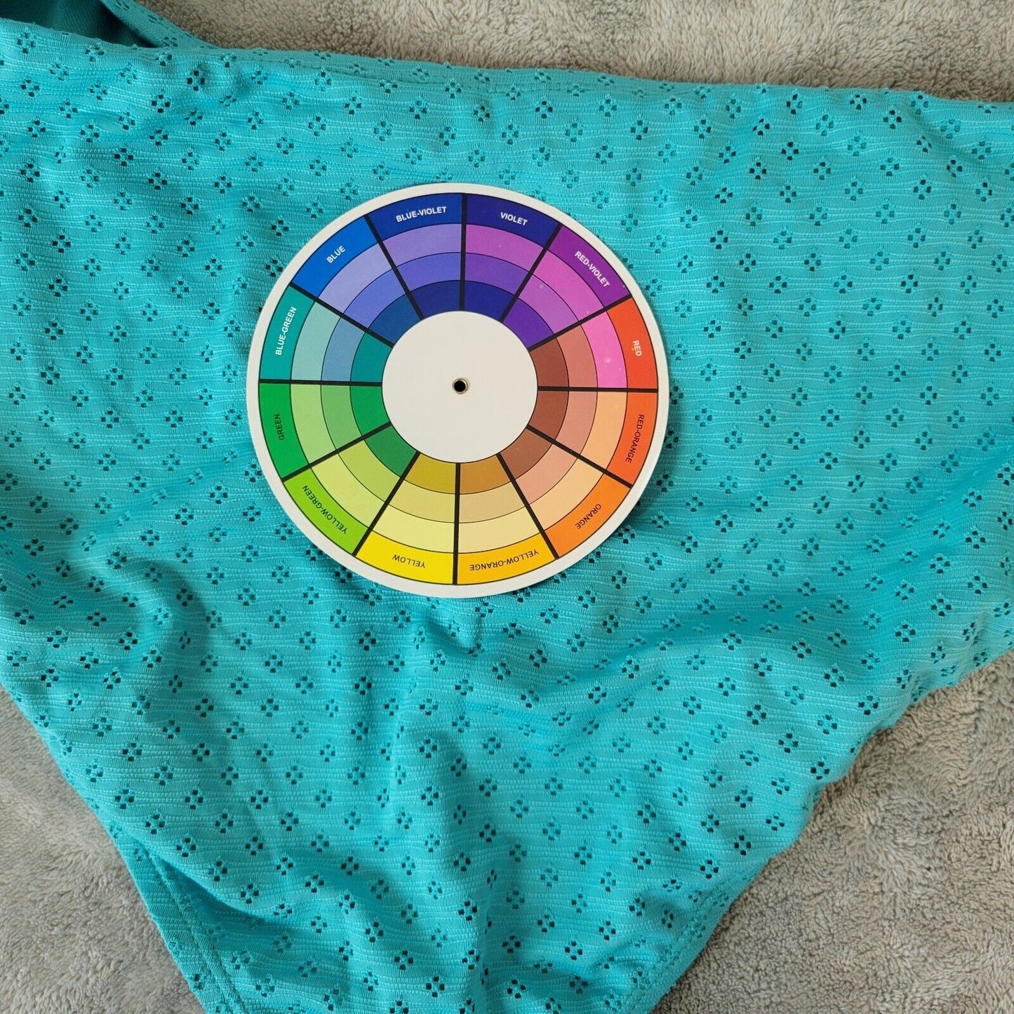 Time Tru Womens Bikini Bottom 3X 24W 26W Swimwear Blue Eyelet Poly Blend Lined