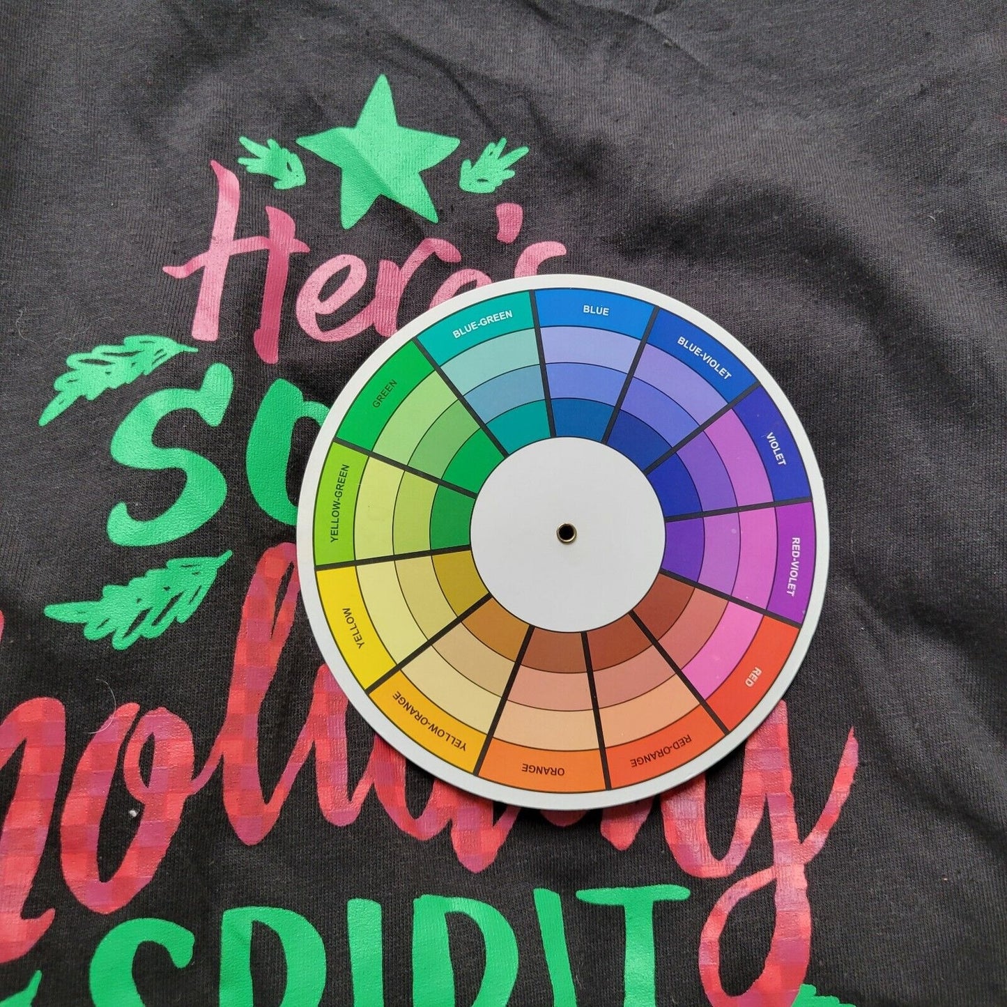 Christmas Dreams Co Women Nightgown 1X 2X Plus Holiday Spirit Short Sleeve Black