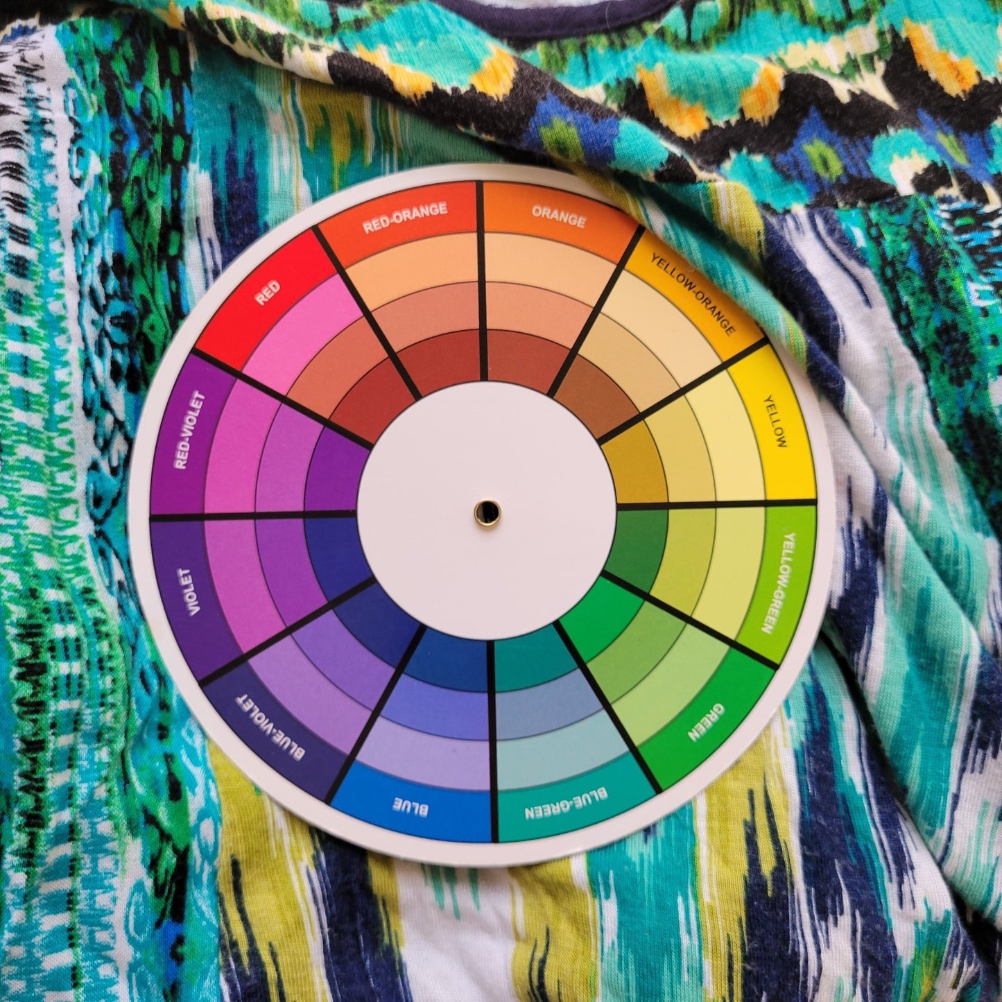 Avenue Womens Top 22 24 Plus 3/4 Sleeve Blue Watercolor Boat Neck Casual Comfy