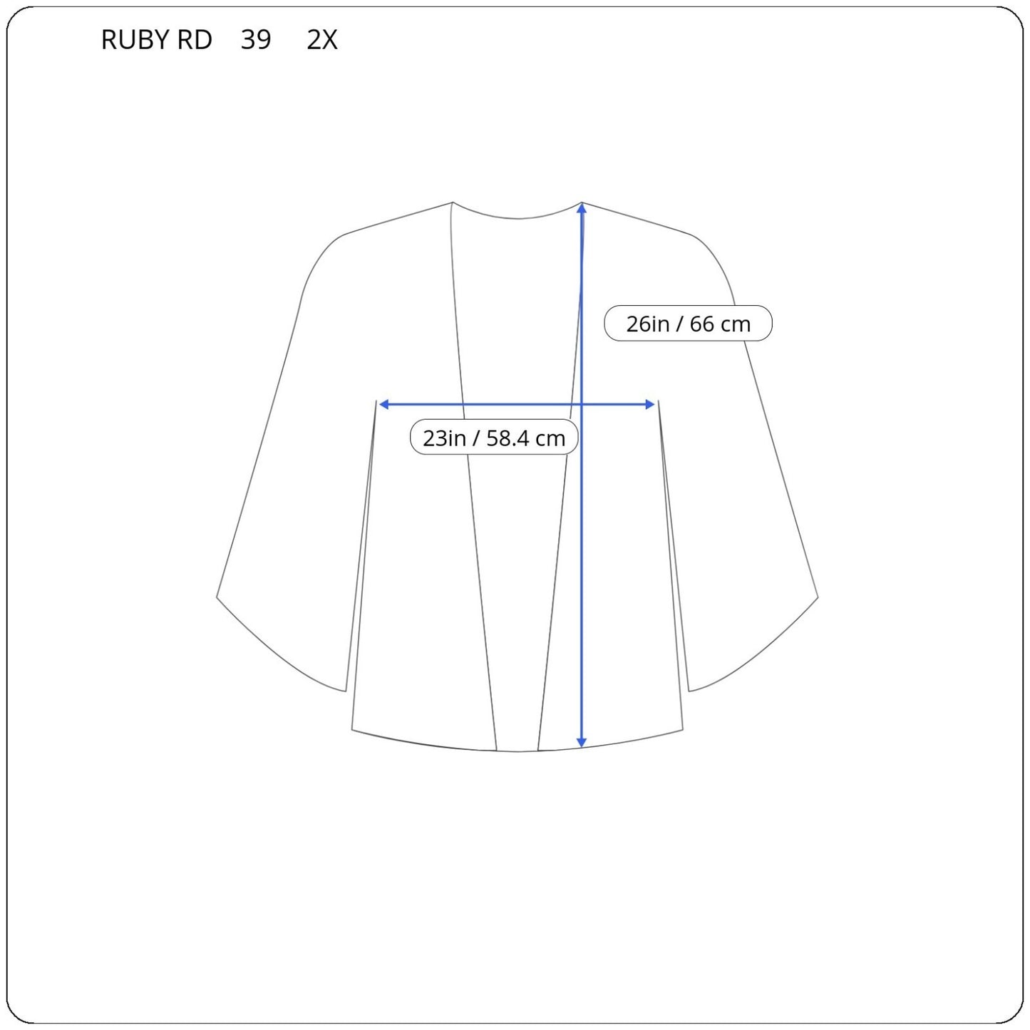 Ruby Rd Women Top 2X Plus Kimono Sleeve Pink Orange Watercolor Beads Sheer Lined