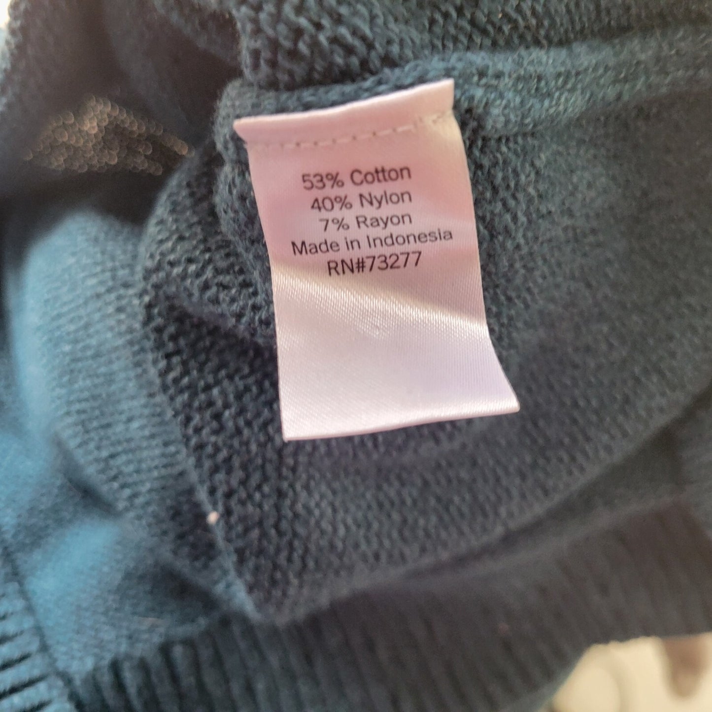 Sonoma Women Sweater Extra Large XL Pullover Long Sleeve Blue Comfy Cotton Blend