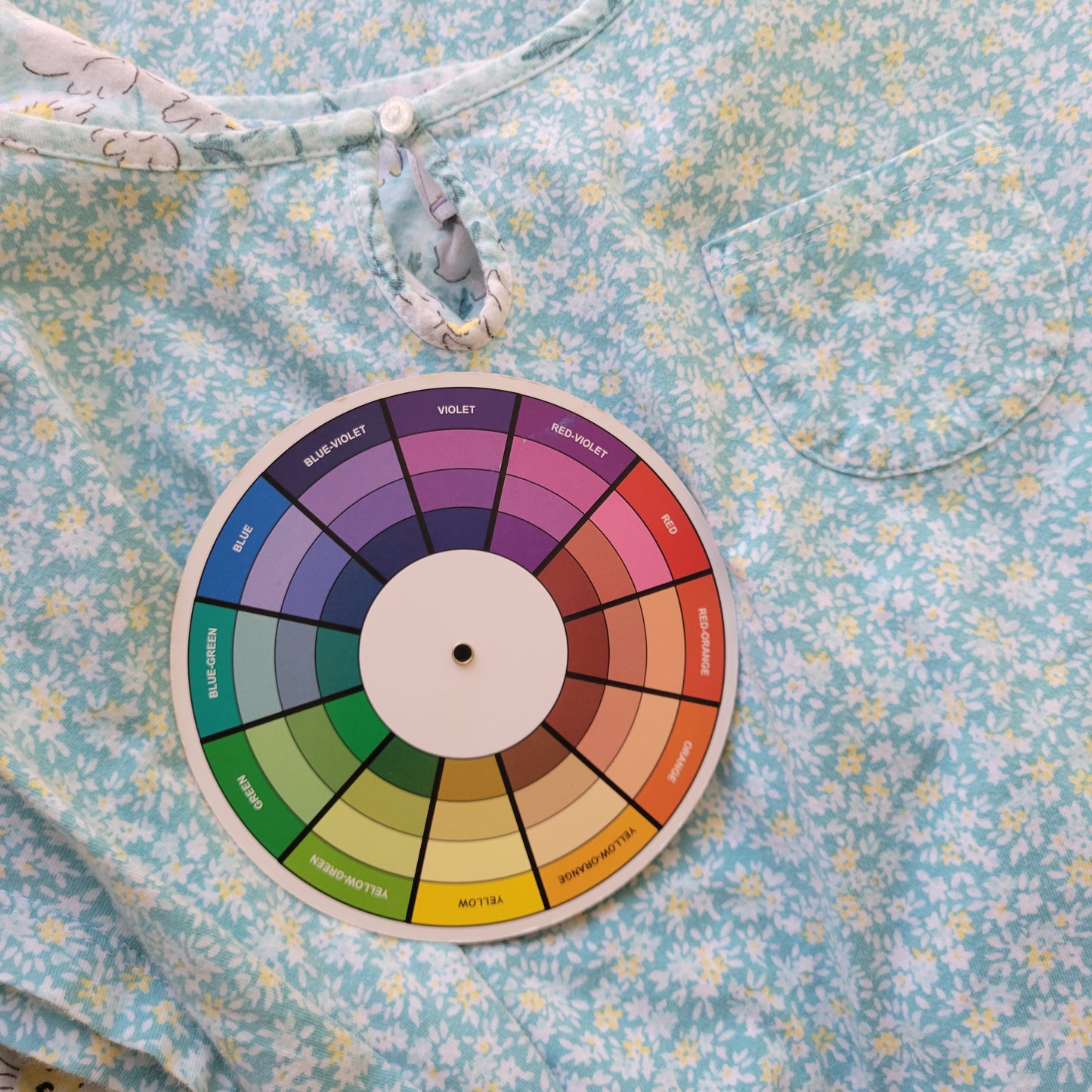 Carole Hochman Nightgown 1X Plus Size Blue Yellow Floral 100% Cotton FLO234E