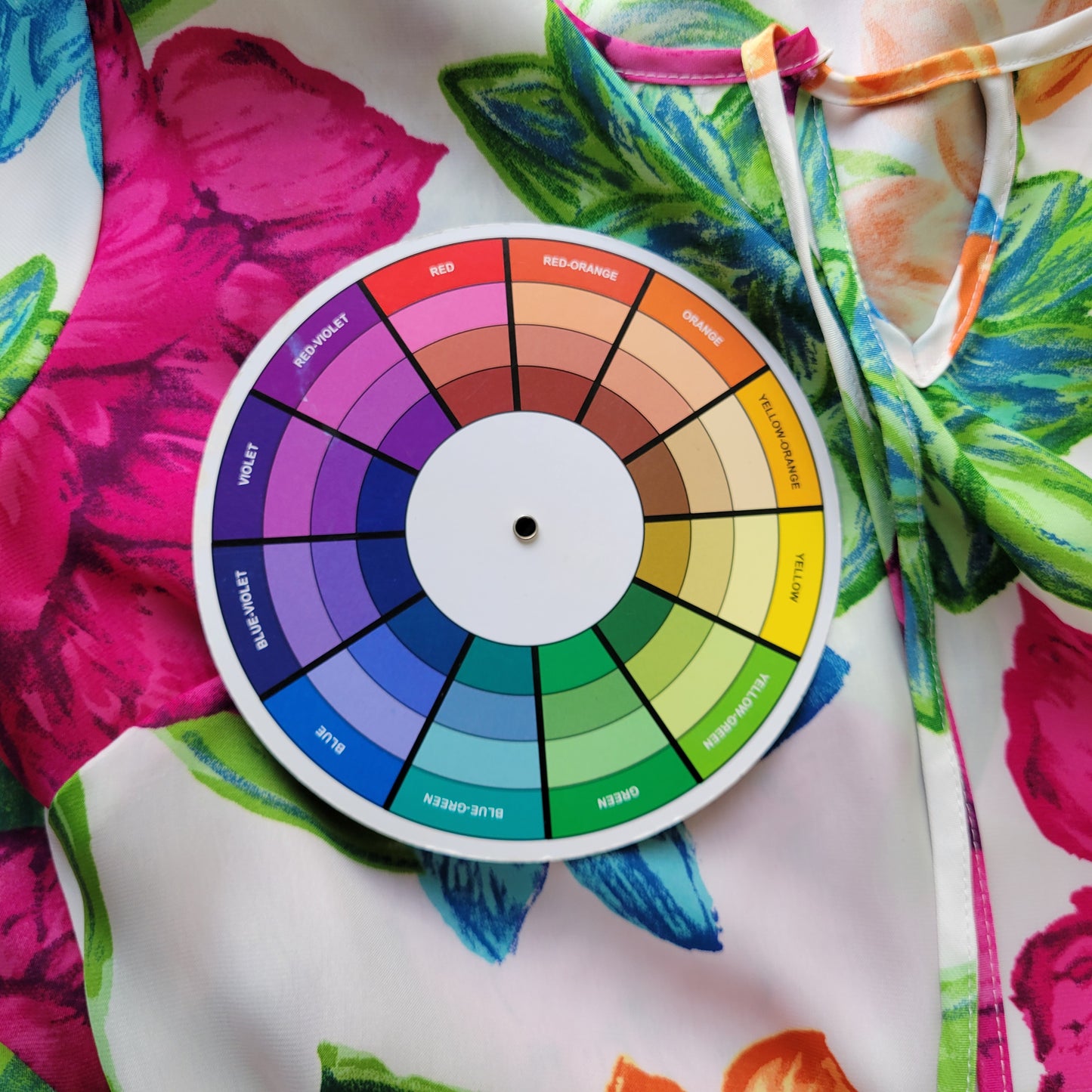 Charter Club Women's XL Floral Blouse 3/4 Sleeve Keyhole Neck Multicolor FLO286E
