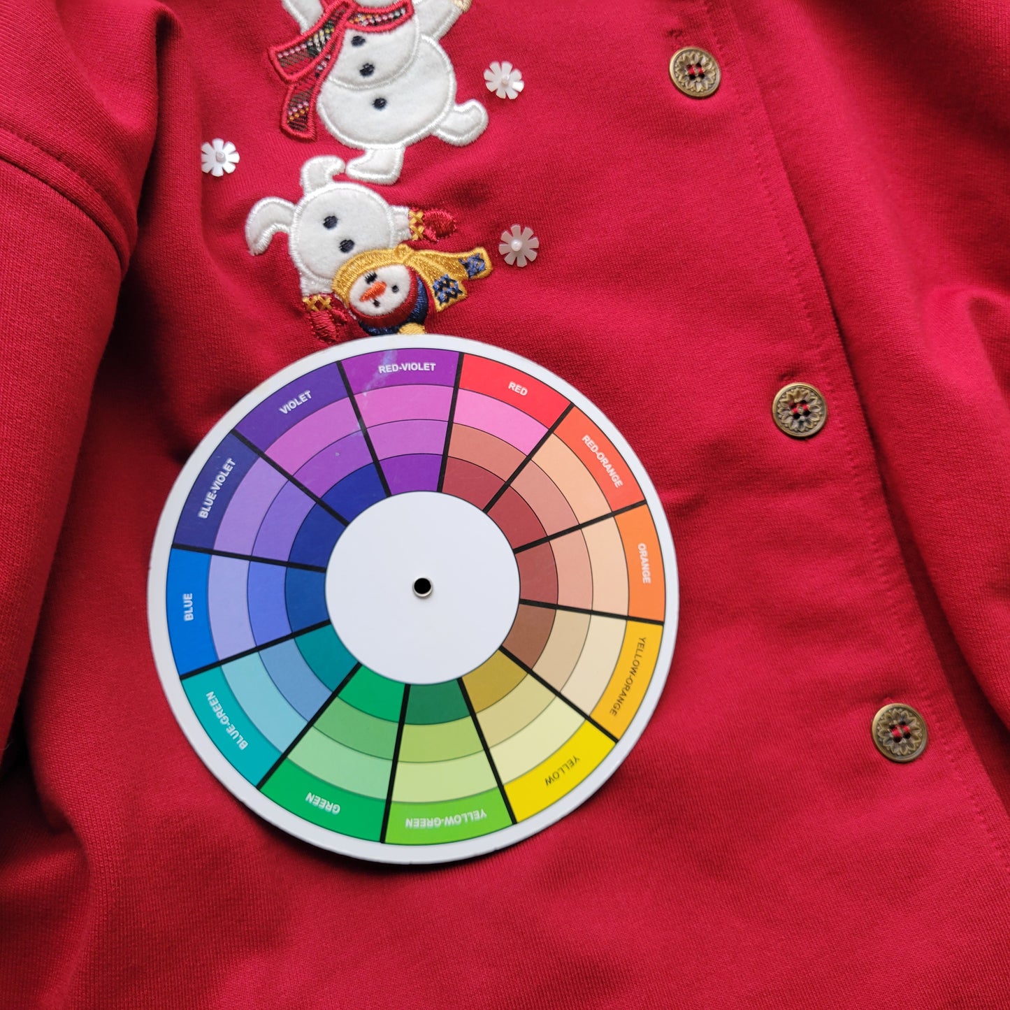 Alfred Dunner PXL Red Snowman Cardigan Sweatshirt Button Front Christmas SWE193E