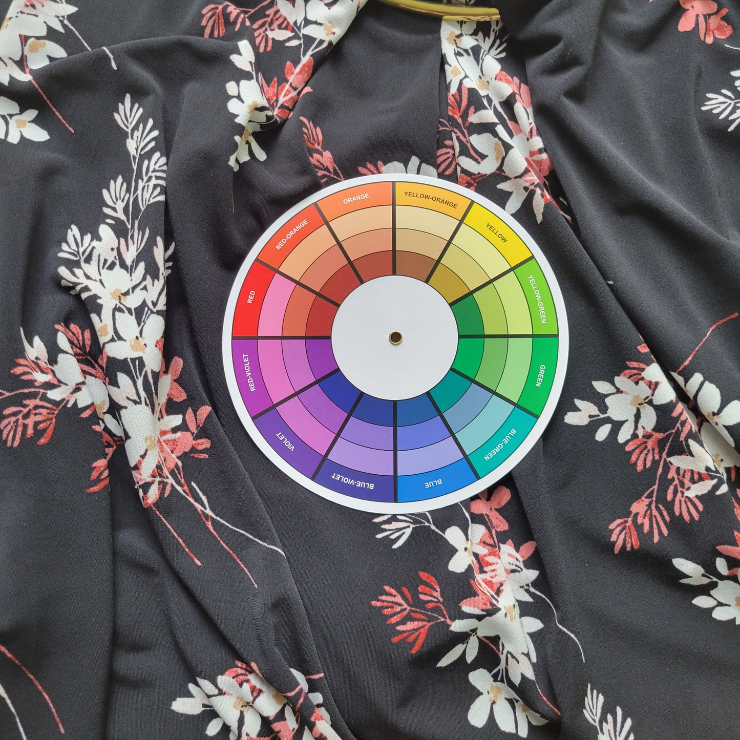Liz Claiborne Womens Top 3X Plus Black Pink Floral Blouse Long Sleeve FLO128XE