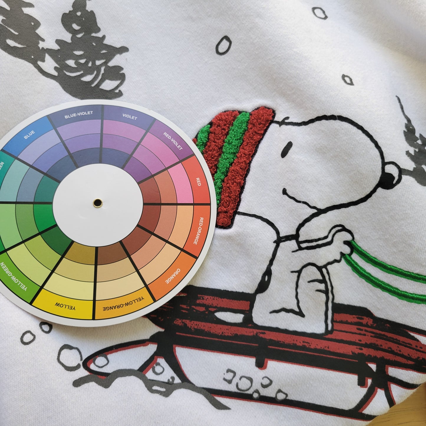 Peanuts Snoopy Woodstock Christmas Sweatshirt Womens XL White Holiday NOV158E