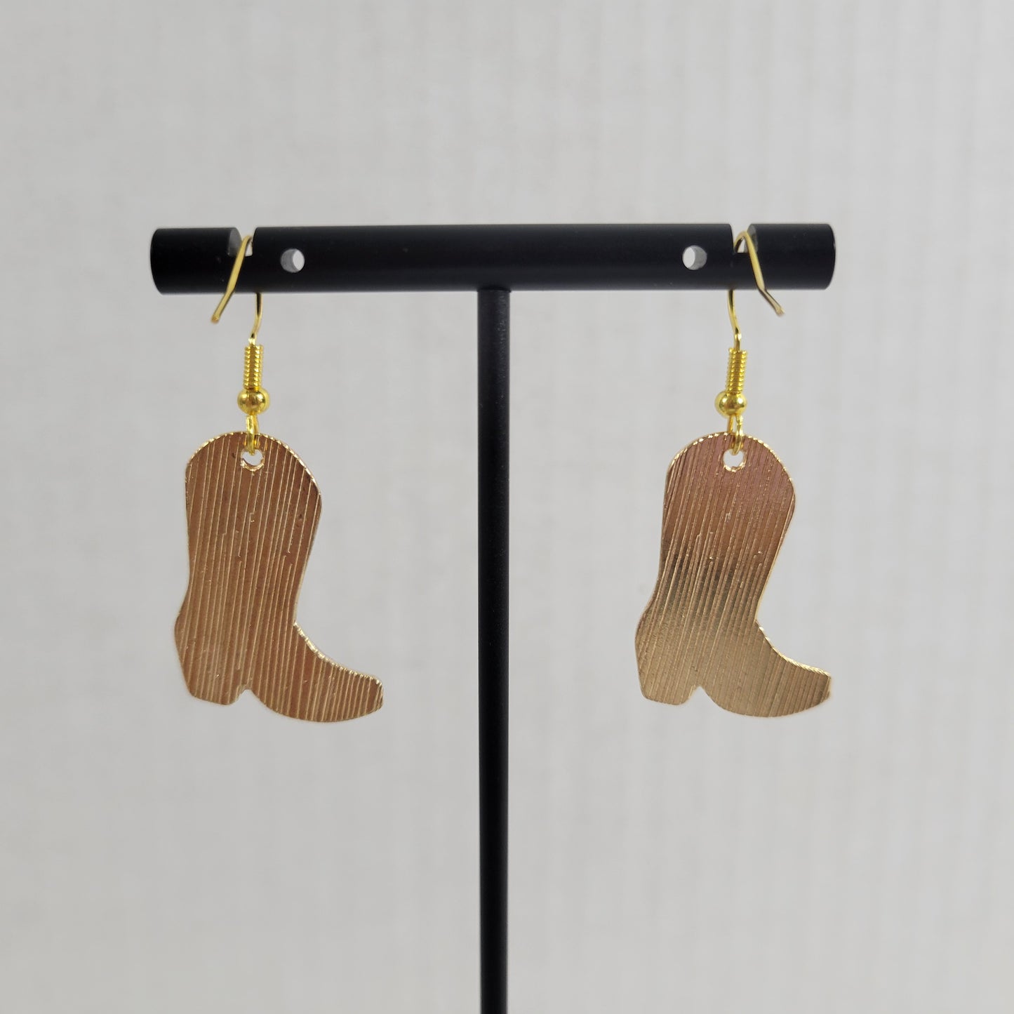 Pink White Cowgirl Dangle Earrings Western Splotch Rodeo Drop Jewelry New E25E