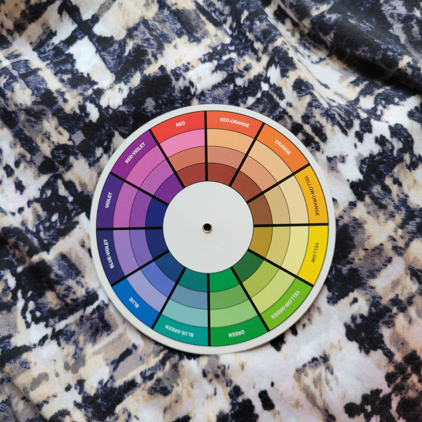 Croft & Barrow Tee 2X Blue Beige Watercolor 100% Cotton Long Sleeve Crew WAT46E