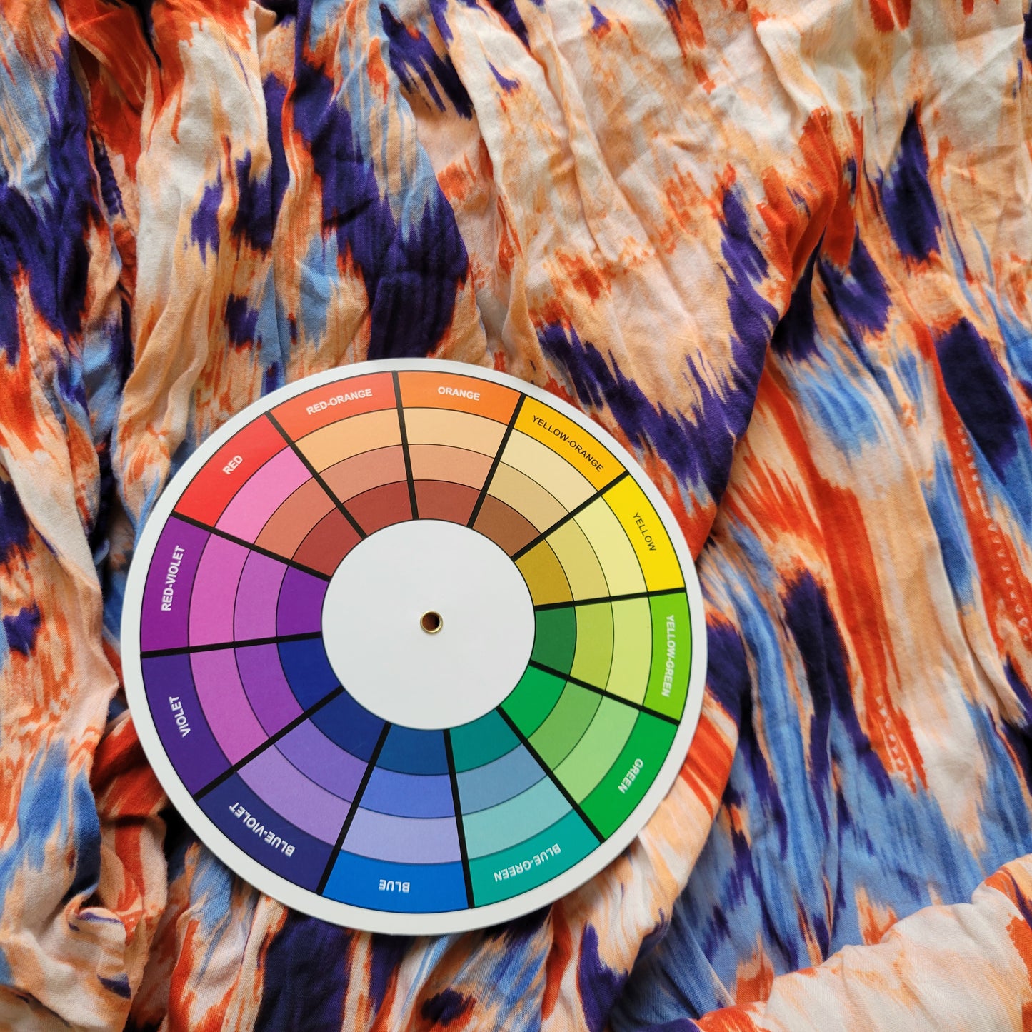 Faded Glory XXL Geometric Watercolor Keyhole Top Rayon Multicolor WAT64XE
