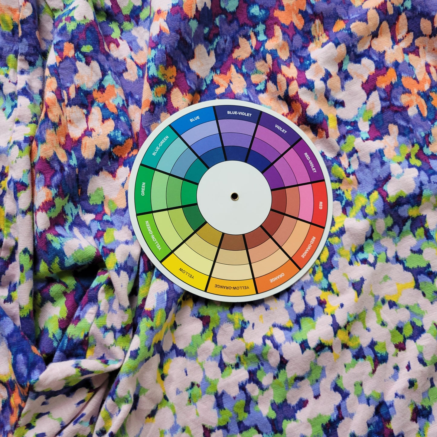 Westbound XL Blouse Watercolor Floral 3/4 Sleeve Crew Neck Cotton Blend FLO262E