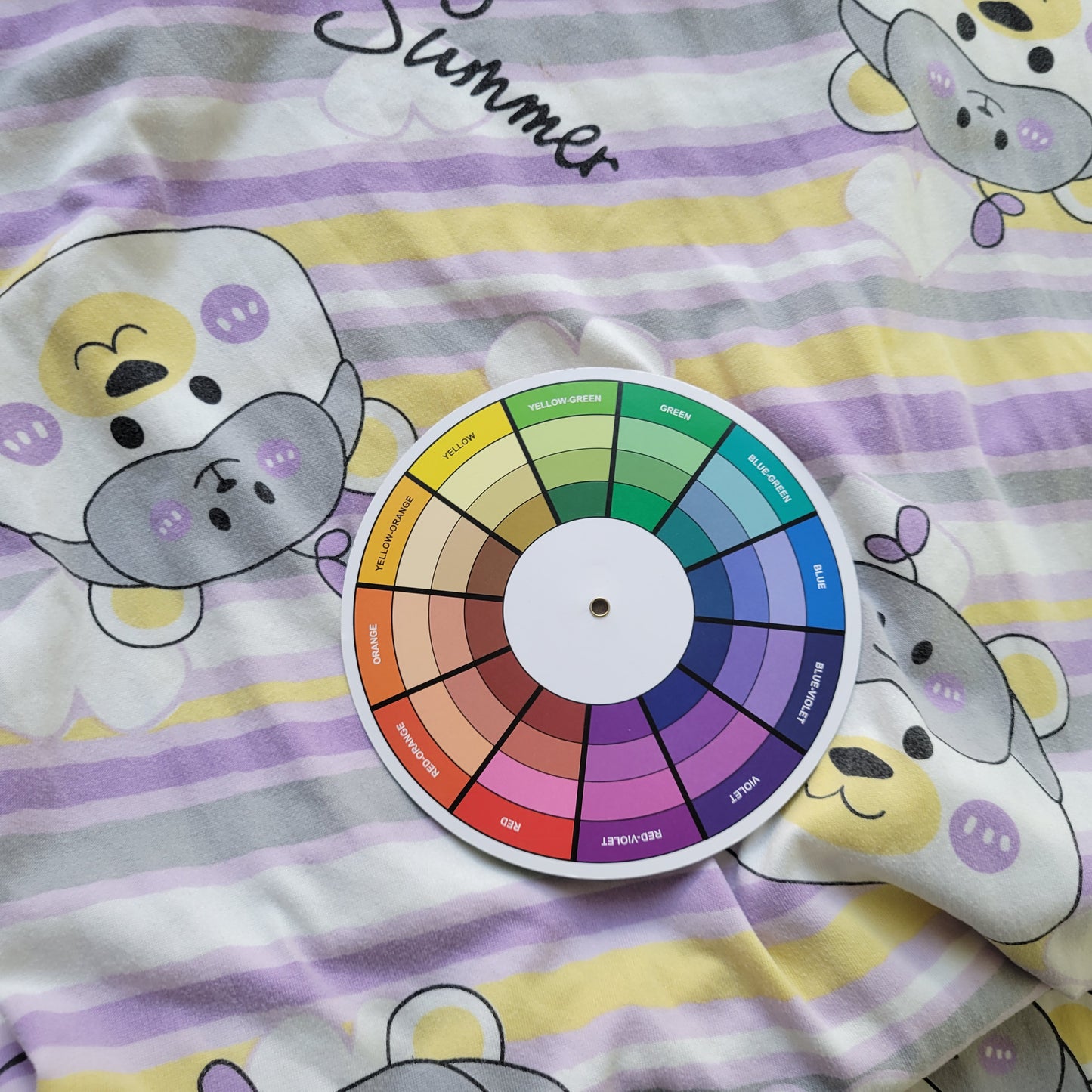 Cute Bear Striped Nightgown Womens L/XL Summer Sleep Shirt STR134XE