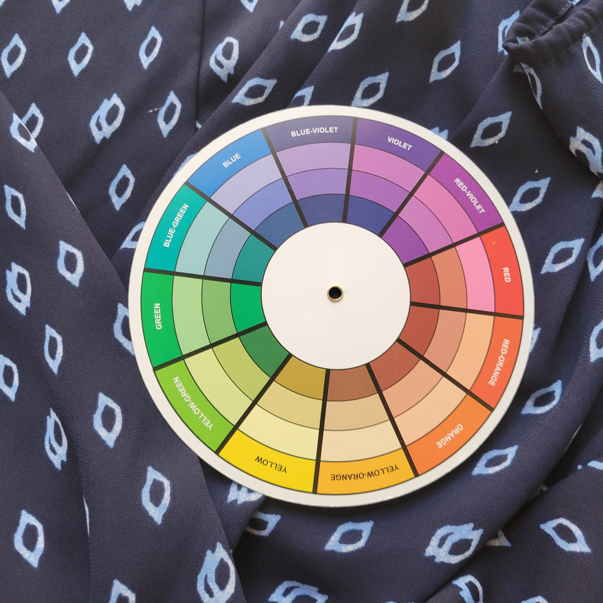 Faded Glory Blue Geometric Tunic Blouse Women 2X Plus Keyhole Sheer GEO205E