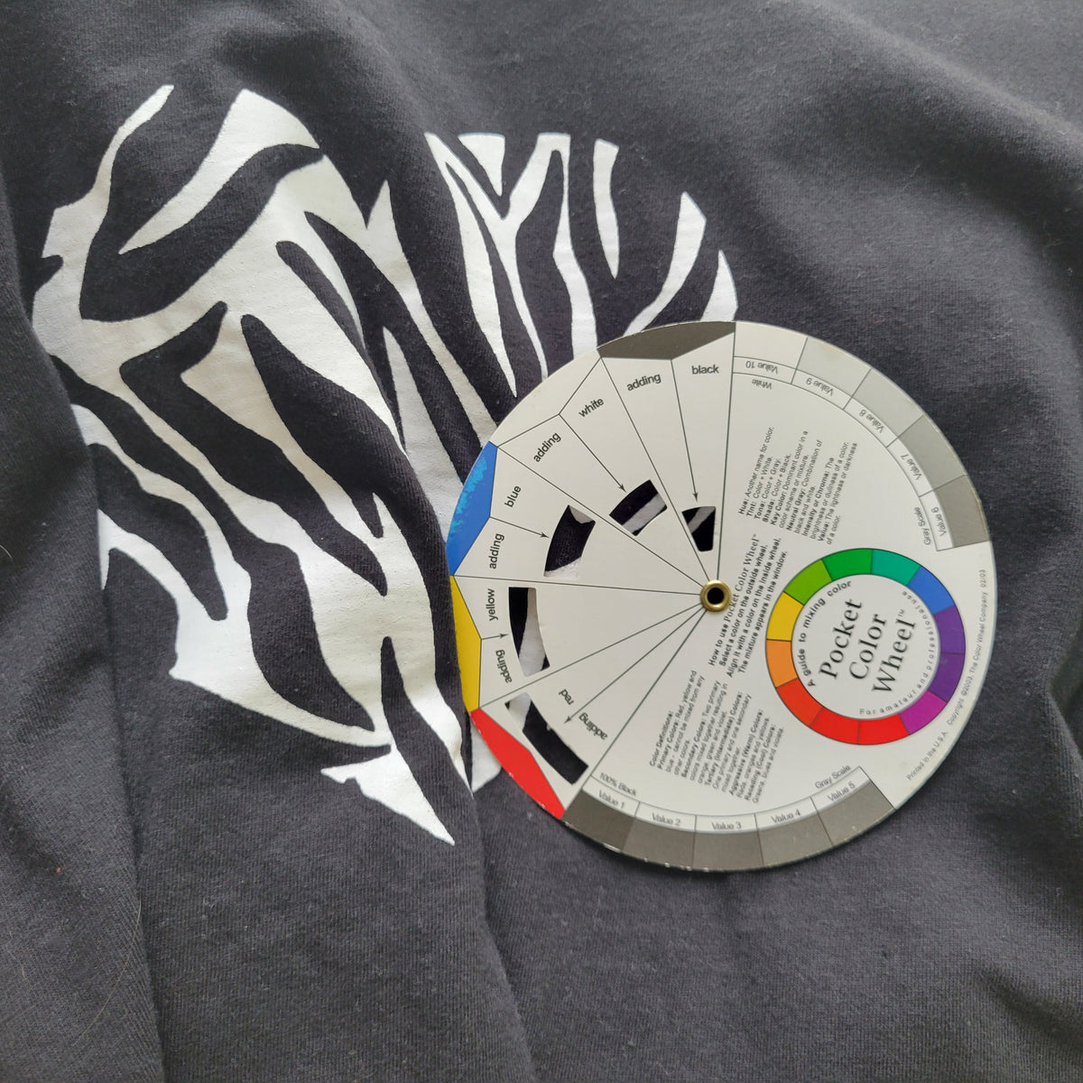 Dreams & Co Women's Plus 1X/2X Black Cotton Sleepshirt Zebra Heart BLA41E