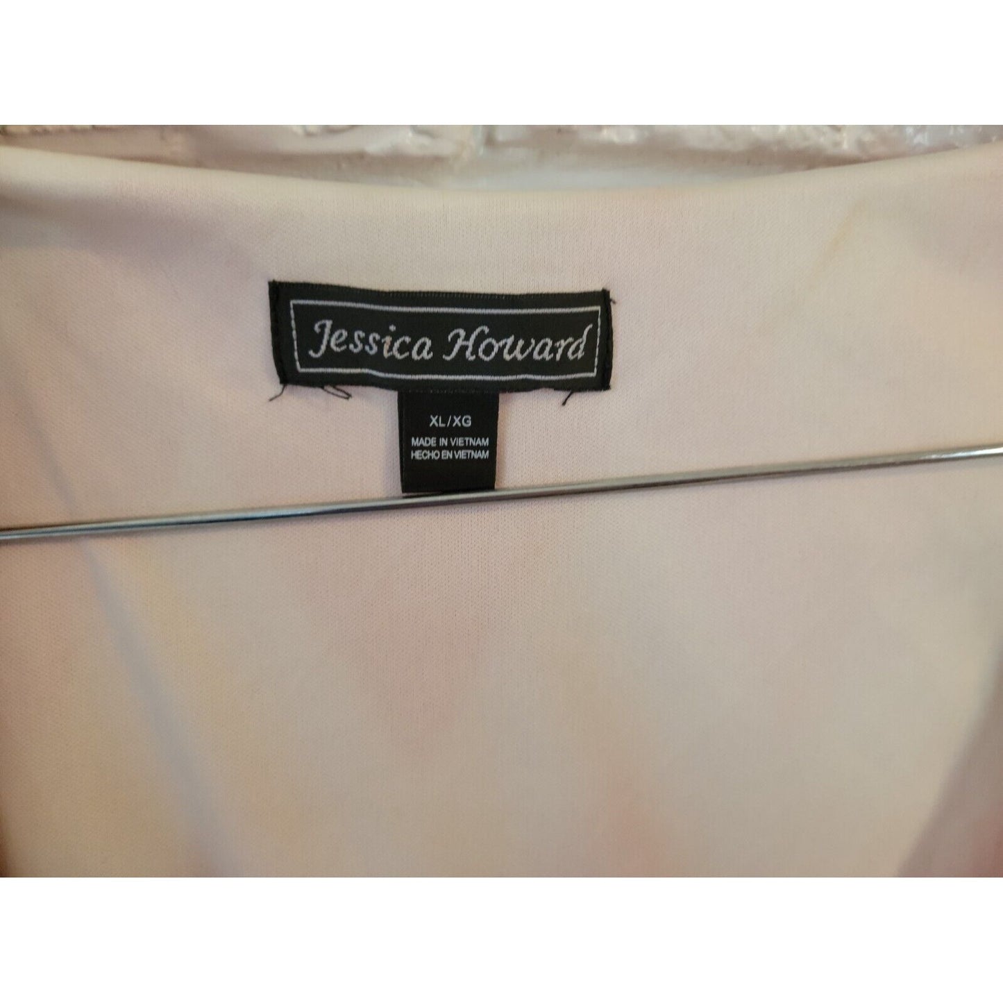 Jessica Howard Women Dress Extra Large XL Tank Midi Red Chevron Pullover Coverup