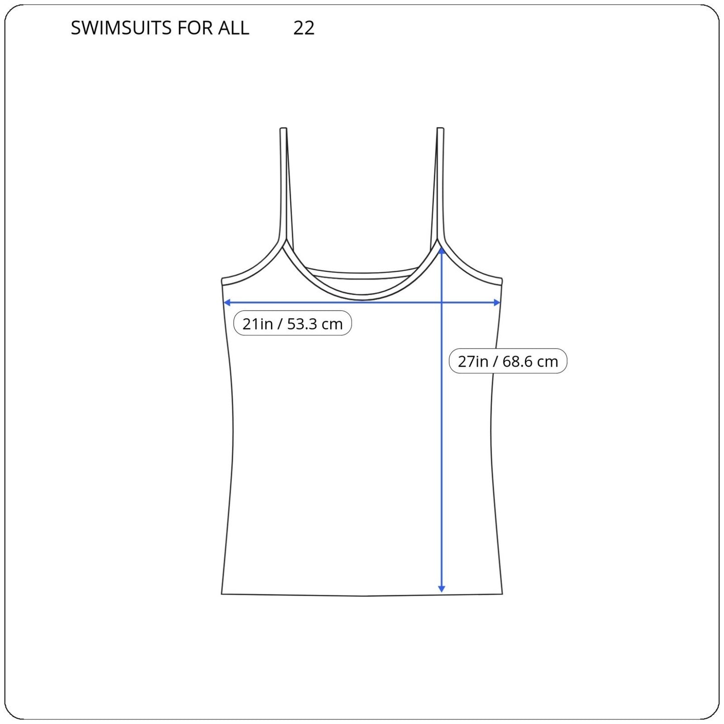 Swimsuits for All Women Swim Top 22 Plus Adjustable Spaghetti Built in Bra Pink