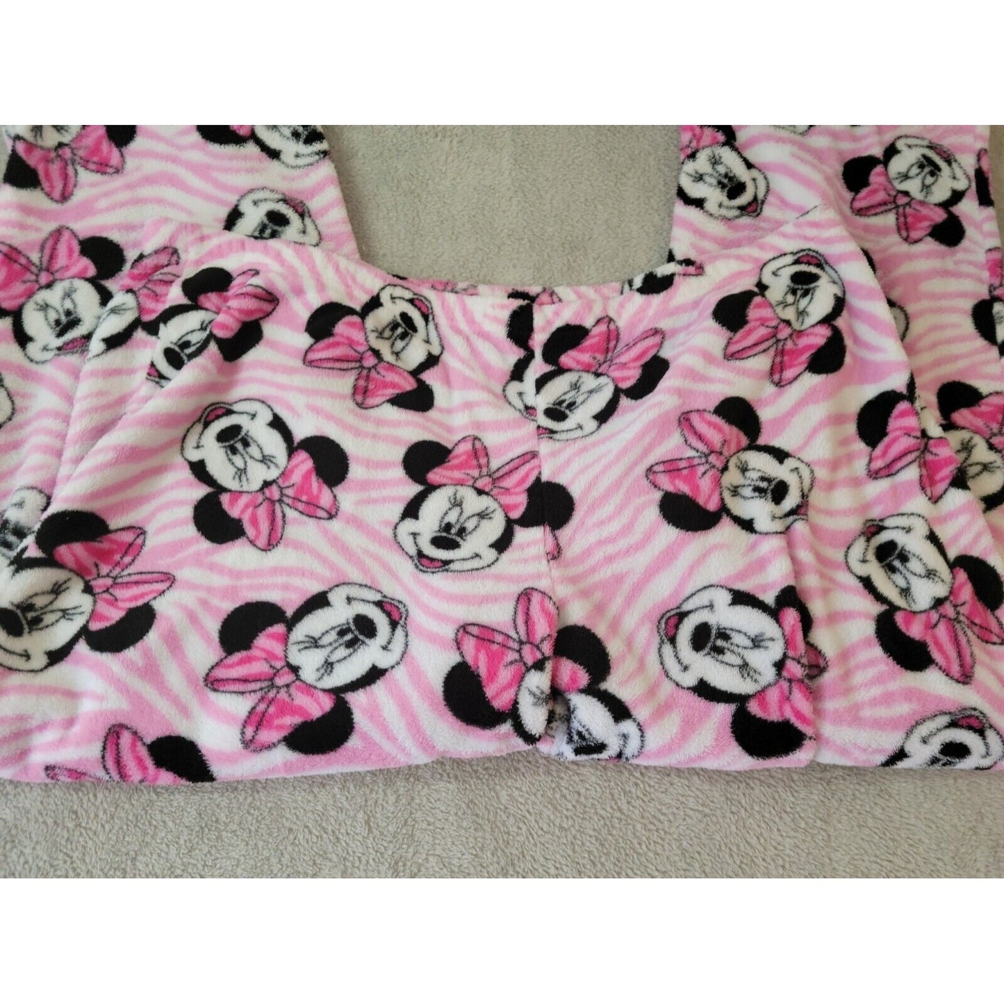 Disney Minnie Mouse Womens Pants 2X Pajama Pull On Fleece Fluffy Comfy Winter