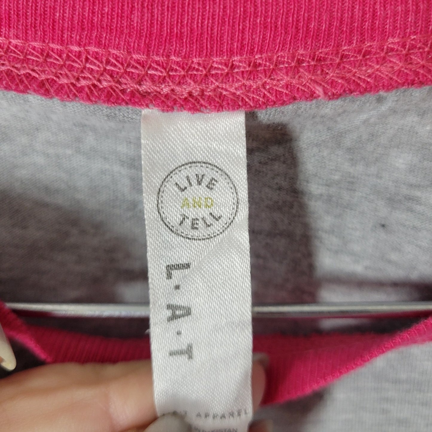 Easter Womens Top Extra Large XL Tee 3/4 Sleeve Oh For Peeps Sake Gray Pink