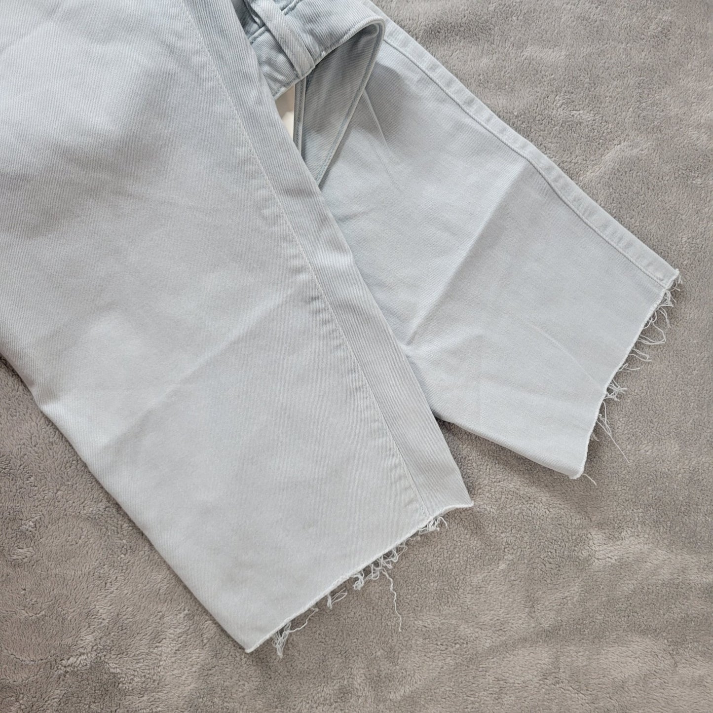 Lauren Ralph Lauren Womens Jeans 18W Plus Premier Ankle Light Blue Denim Zip Fly