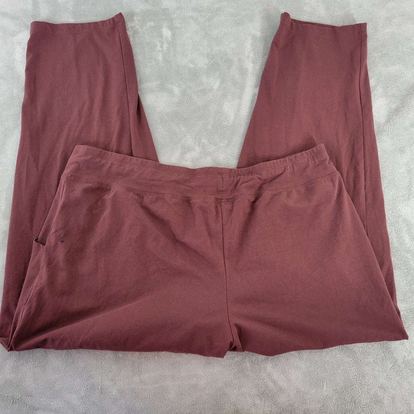 Athletic Works Womens Pants Extra Large 16 18 Pull On Brown Comfy Casual Workout