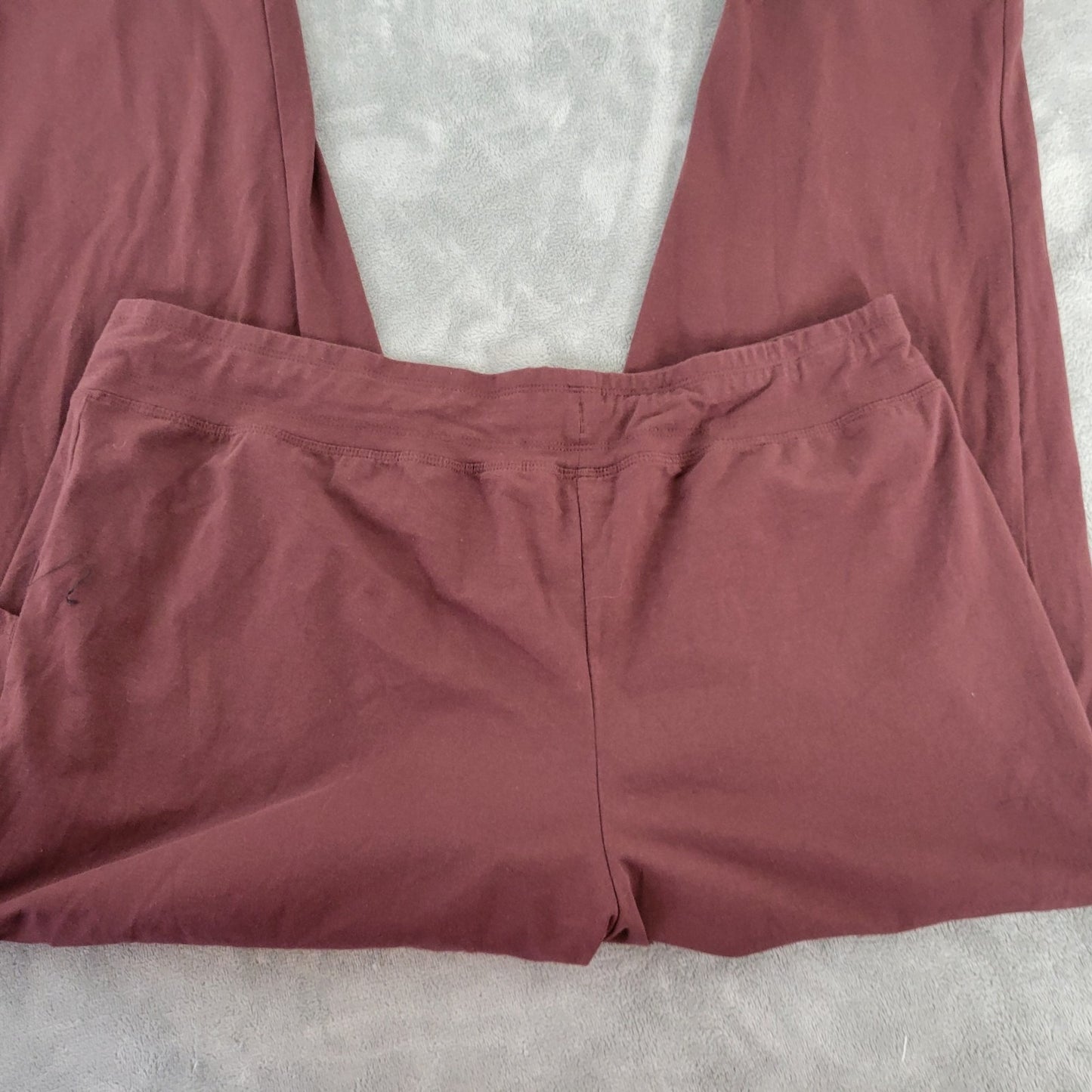 Athletic Works Womens Pants Extra Large 16 18 Pull On Brown Comfy Casual Workout