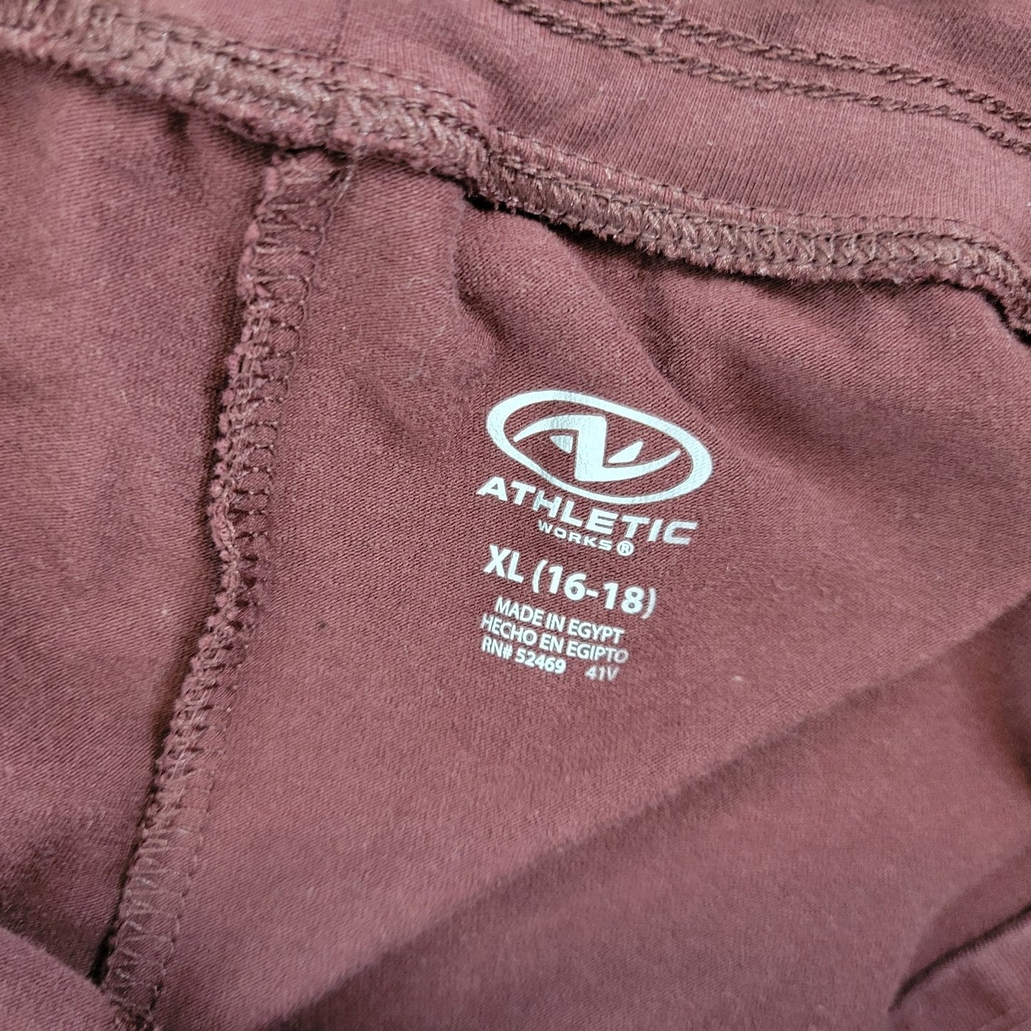 Athletic Works Womens Pants Extra Large 16 18 Pull On Brown Comfy Casual Workout