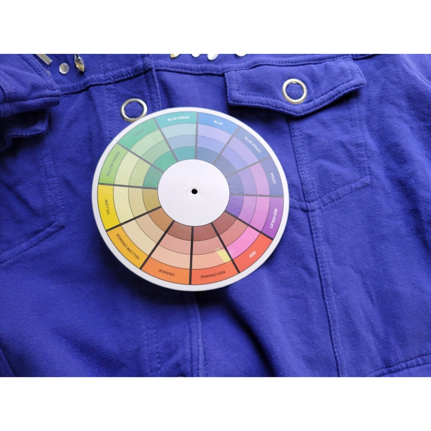 Onque Casual Womens Top 1X Plus Shirt Shacket Large Snaps Rhinestones Blue