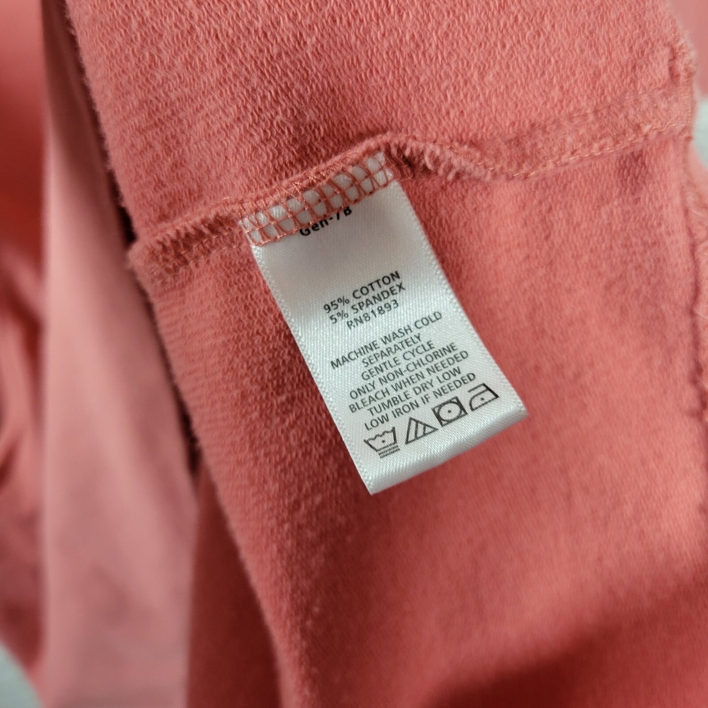 Denim Co Womens Dress Extra Large Mini Sweatshirt Coverup Pockets Comfy Orange