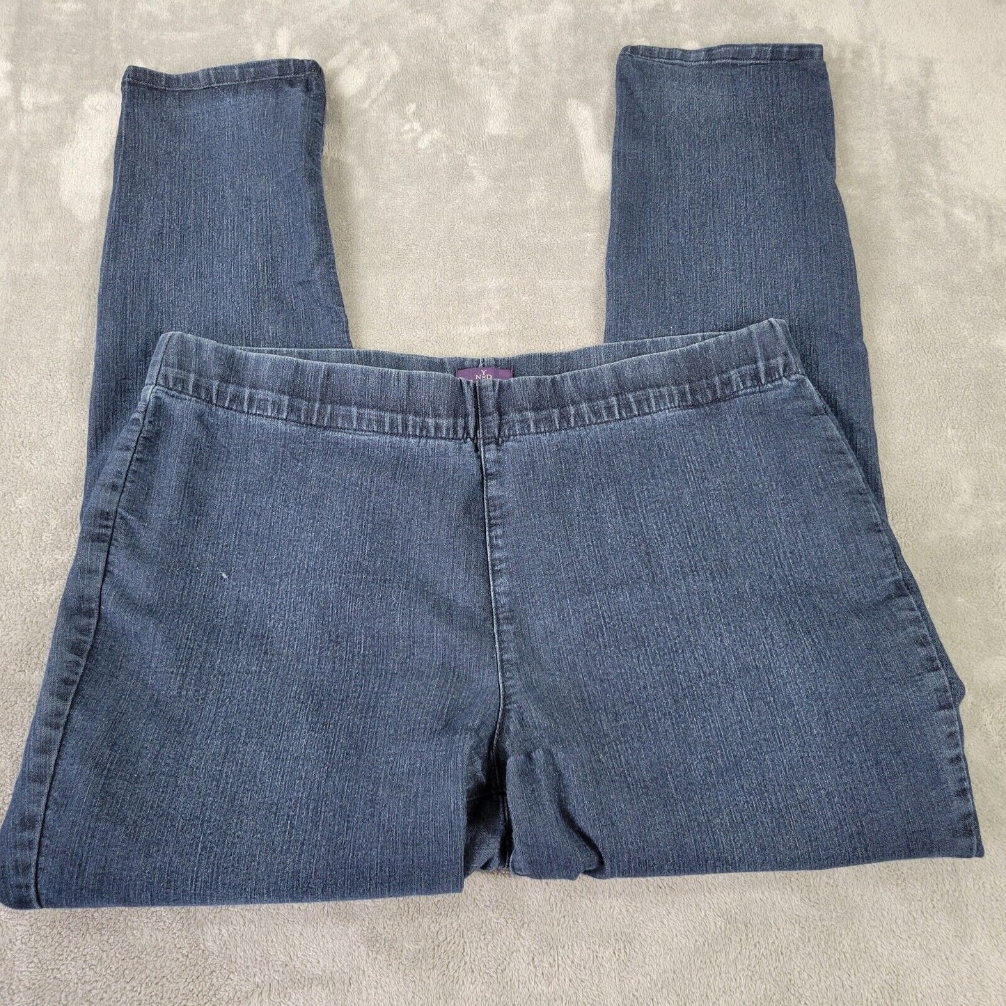 NYDJ Not Your Daughters Womens Jeans 18 Pull On Legging Tapered Dark Blue Denim