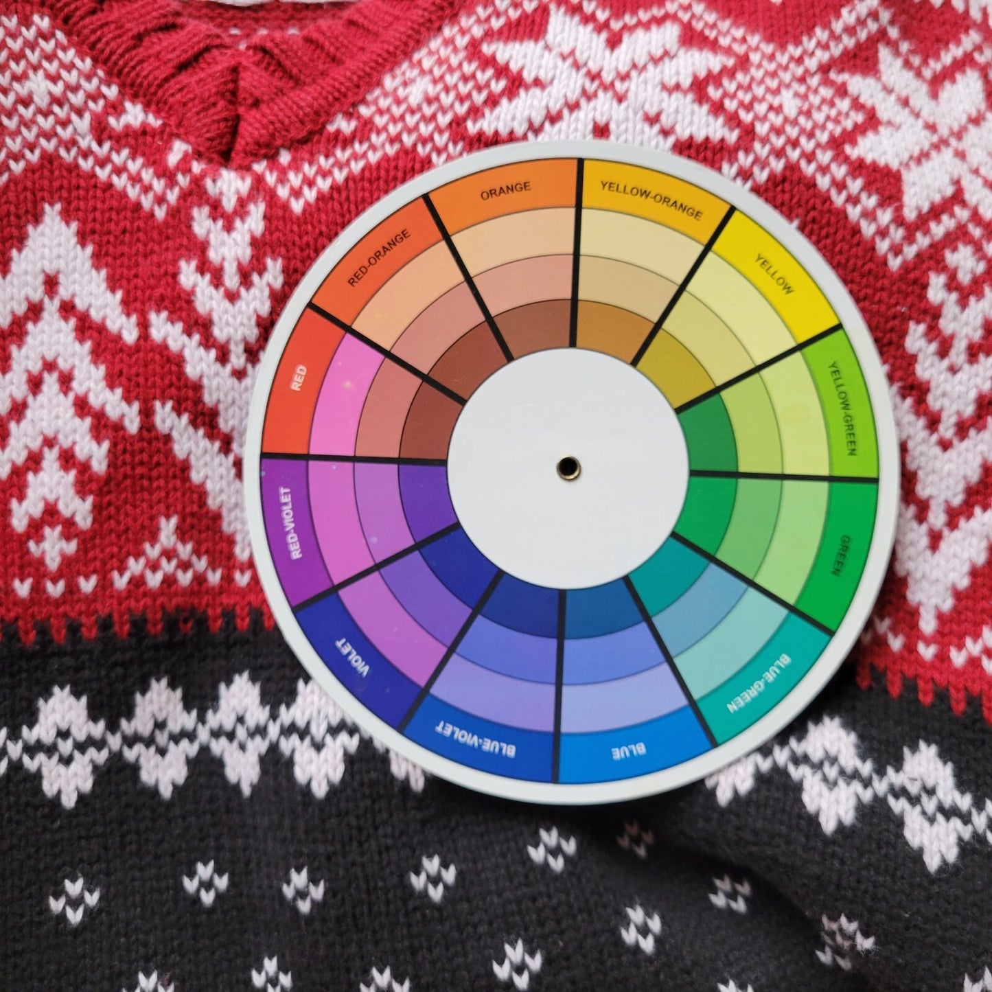 Covington Womens Sweater 16W 18W Plus Long Sleeve Cotton Red Black Fair Isle