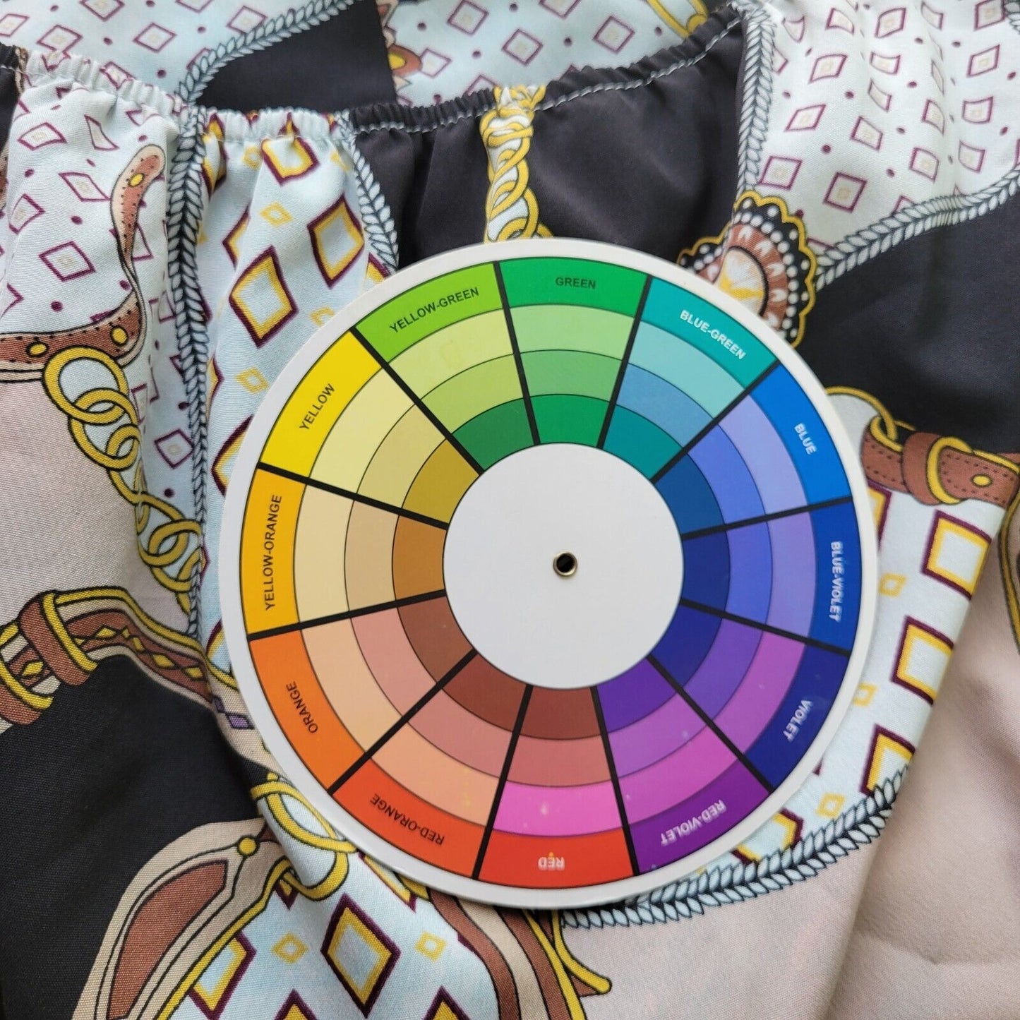 Shein Curve Womens Top 3XL Crop Long Sleeve Gold Brown Abstract On Off Shoulder