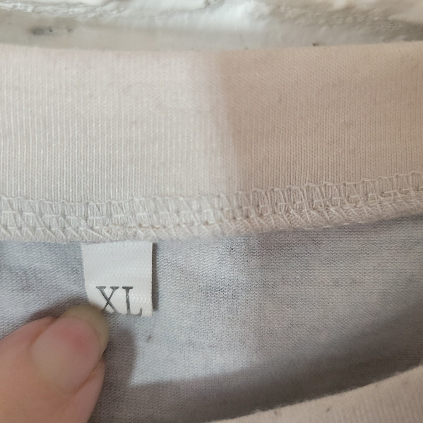 Womens Top XL Tee Cowgirl Blame It All on My Roots Poly Blend Blue Brown Tie Dye