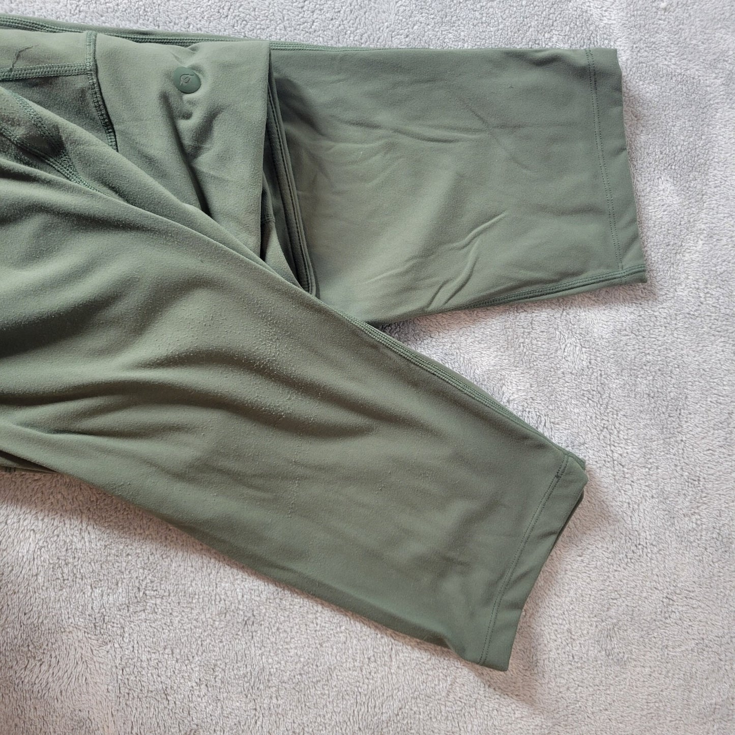 Baleaf Womens Pants 2XL Plus Leggings Capri Pull On Green Activewear Pockets