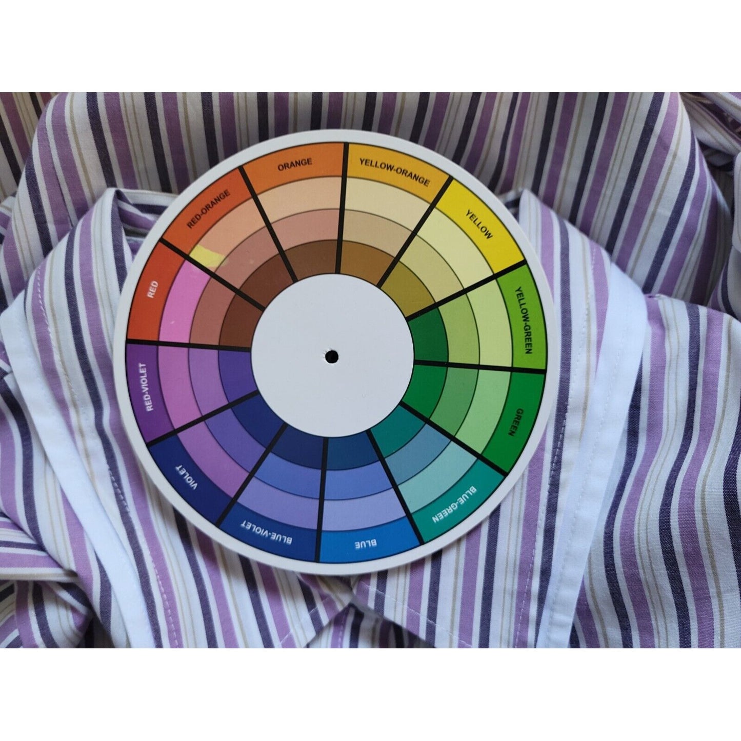 Style & Co Womens Shirt 18 Plus Collar Button Purple Stripe Career Lightweight