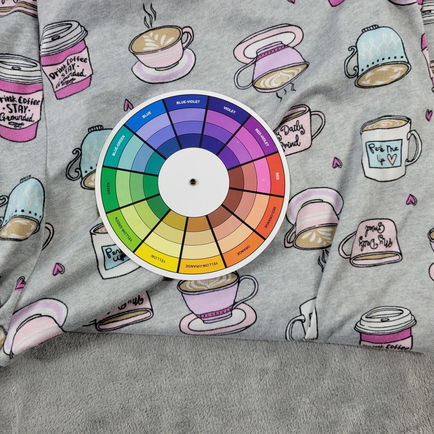 Secret Treasures Womens Pants 2x Plus Pajama Cropped Coffee All Over Gray