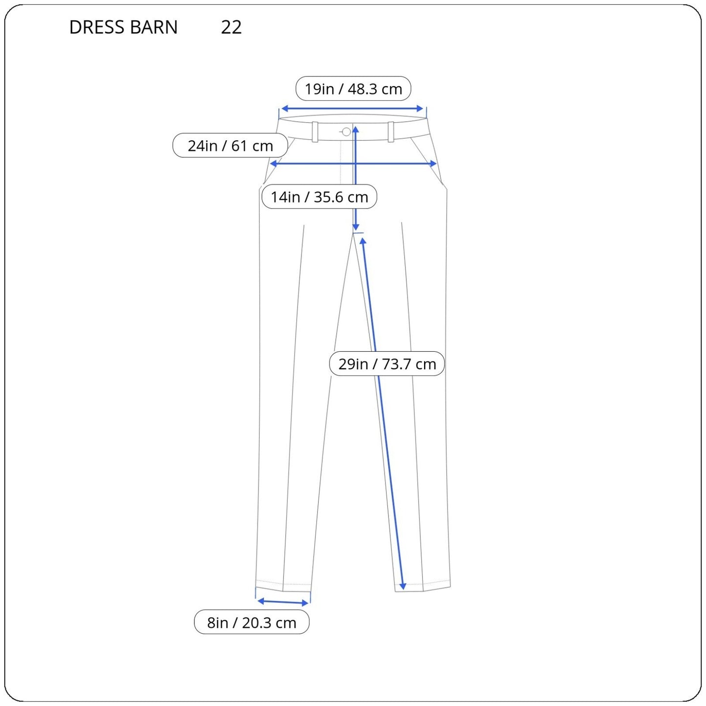 Dress Barn Womens Pants 22 Plus Tapered Straight Leg Black Light Velour Zip