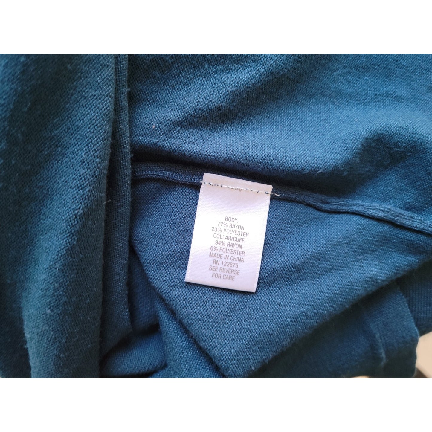 Dress Barn Womens Sweater 2X Plus Pullover Tunic Cowl Neck Blue Stretch Career