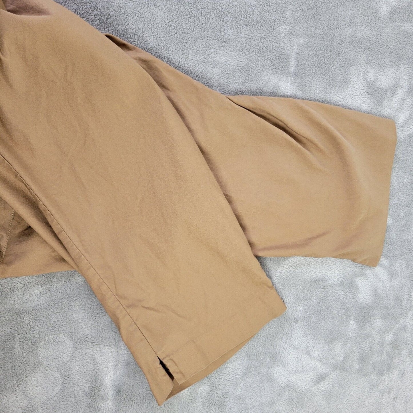 Lane Bryant Womens Pants 24 Plus Capri Tan Comfy Pockets Zip Fly Casual Travel
