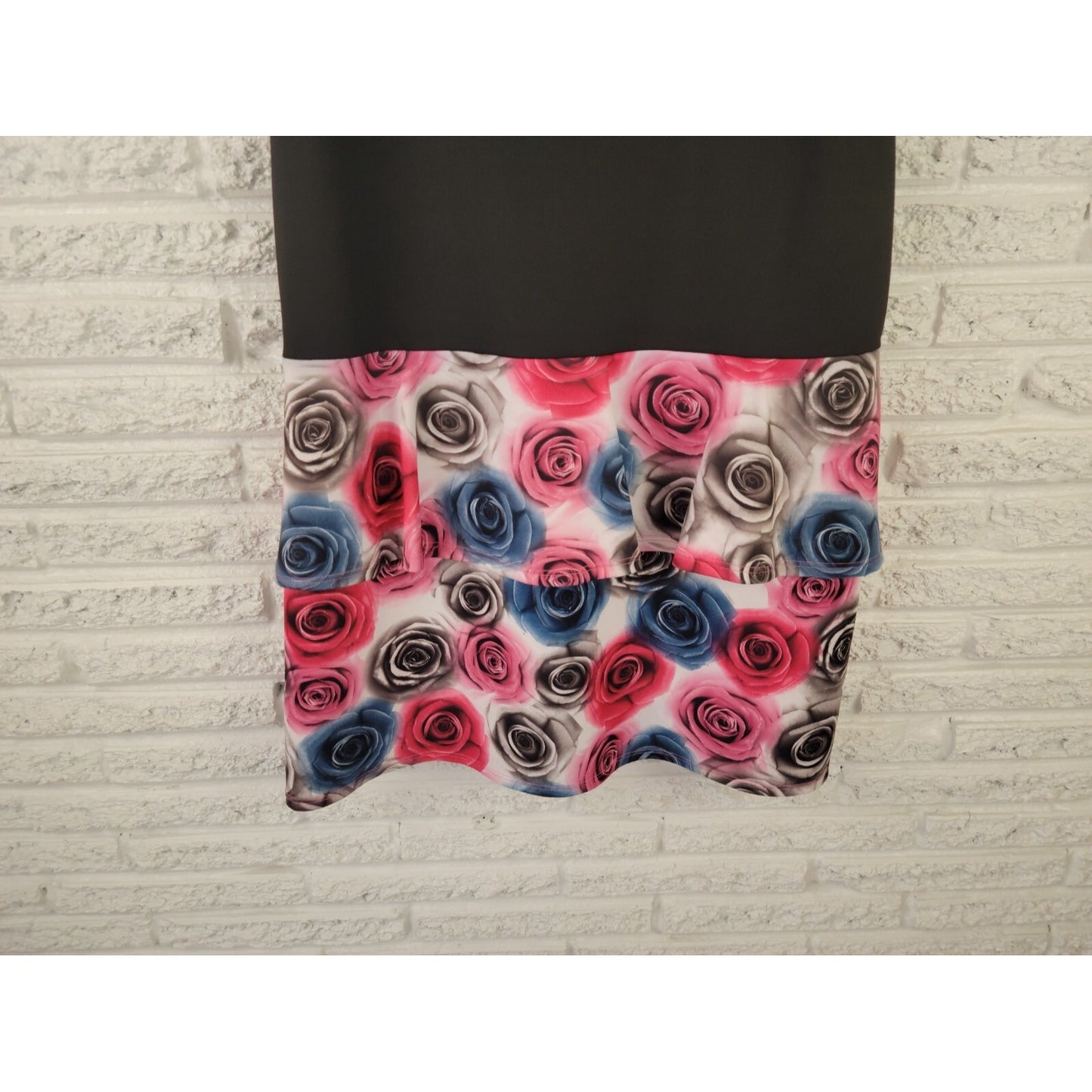 Lucy Diamonds Womens Dress 3X Plus Tank Mini Pull On Tiered Pink Floral Casual