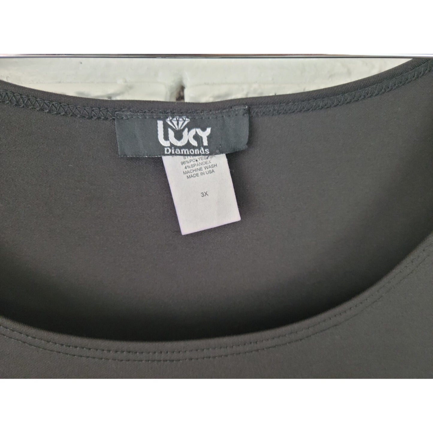 Lucy Diamonds Womens Dress 3X Plus Tank Mini Pull On Tiered Pink Floral Casual