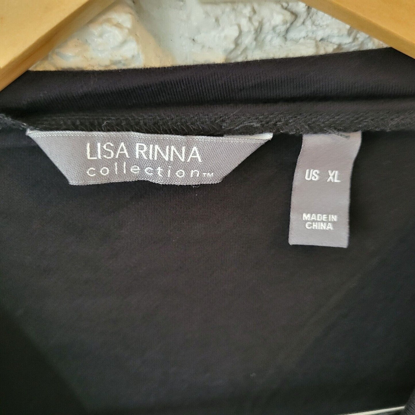 Lisa Rinna QVC Womens Dress Extra Large XL Mini Long Sleeve Black Lightweight