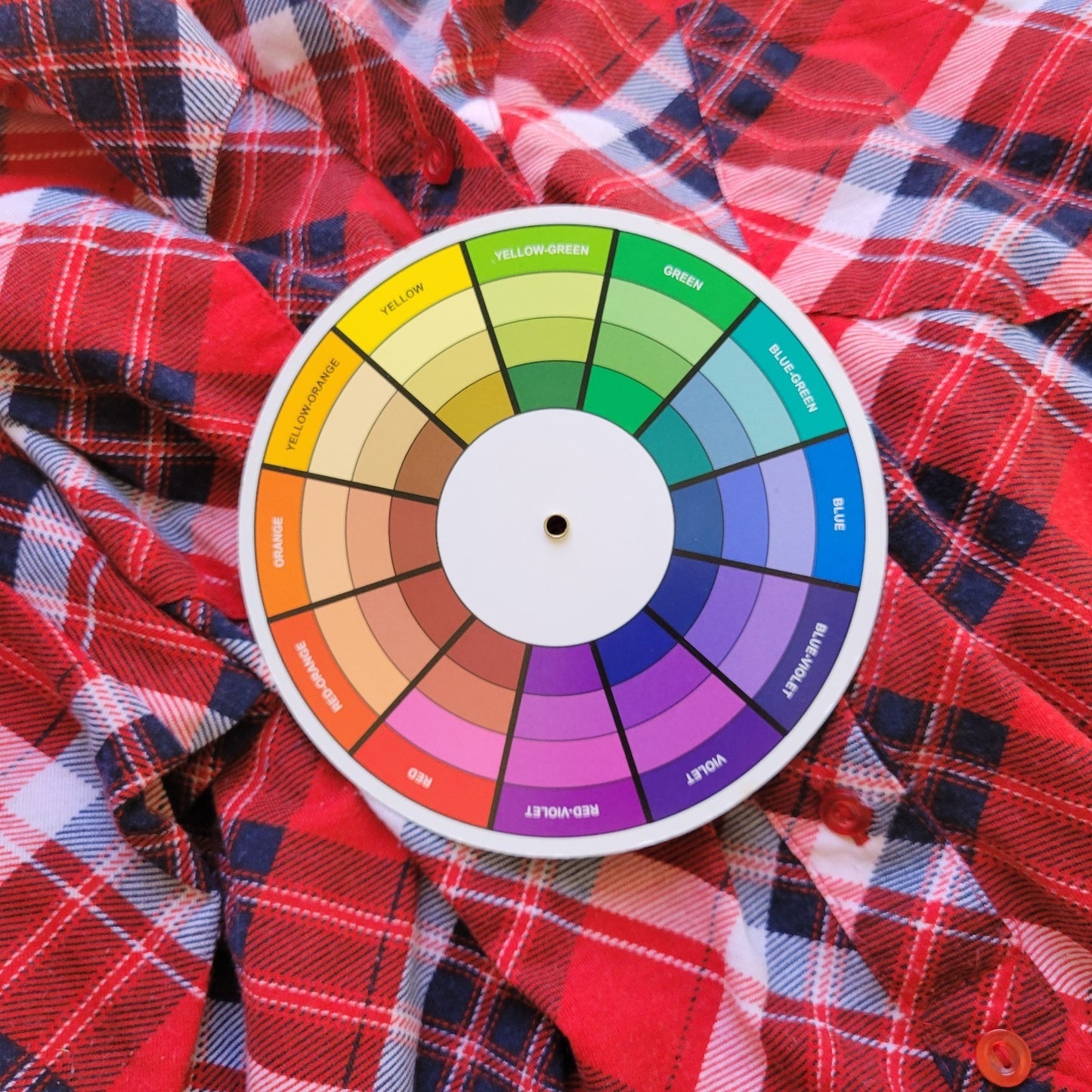 Kristin Nicole Womens Dress 2X Plus Roll Tab Sleeve Red Plaid Button Up Collar