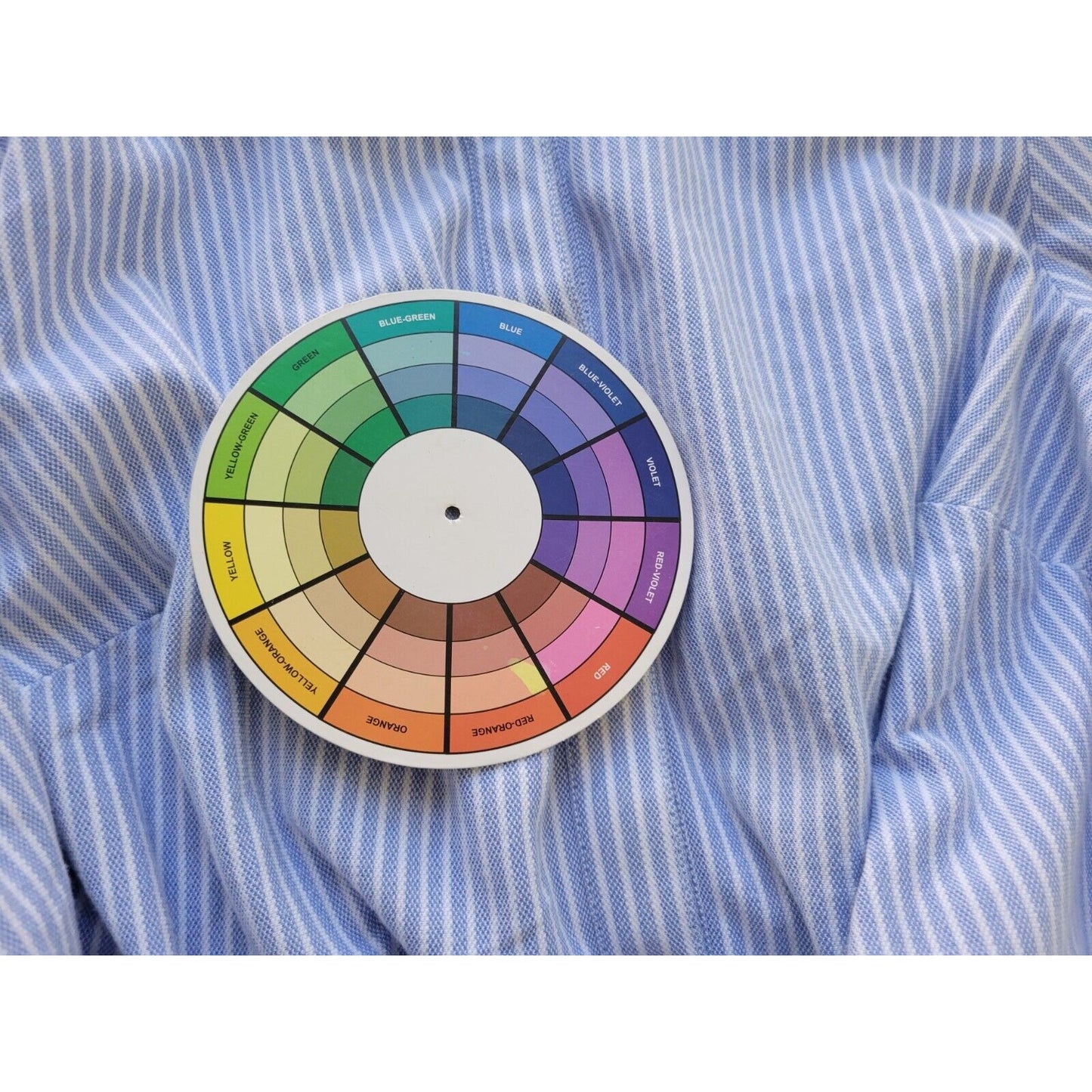 Charter Club Women Top 1X Plus Long Sleeve Blue Stripe Cotton Collar Button Up