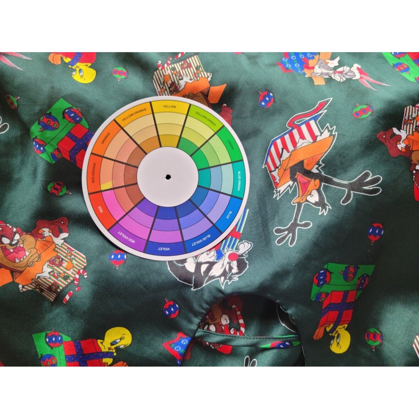 Christmas Looney Tunes Womens Top 3X Camisole Green Keyhole Tweety Taz Daffy