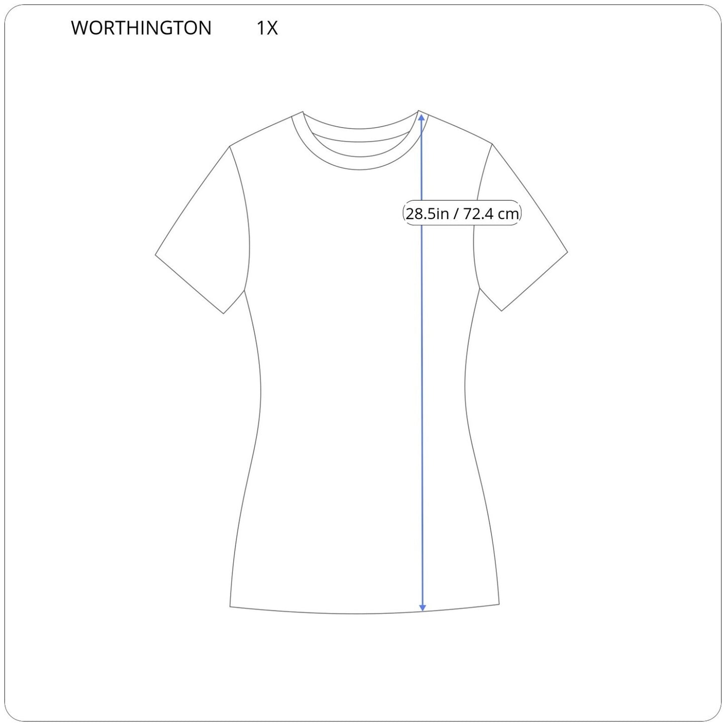 Worthington Womens Top 1X Plus Oversized Flowy Sheer Blue Lightweight Polyester