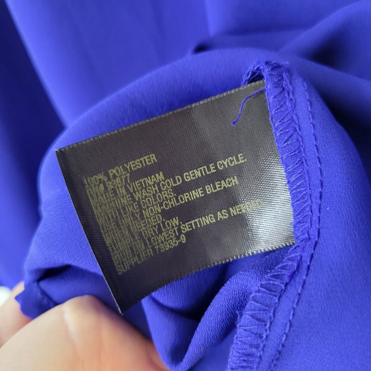 Worthington Womens Top 1X Plus Oversized Flowy Sheer Blue Lightweight Polyester