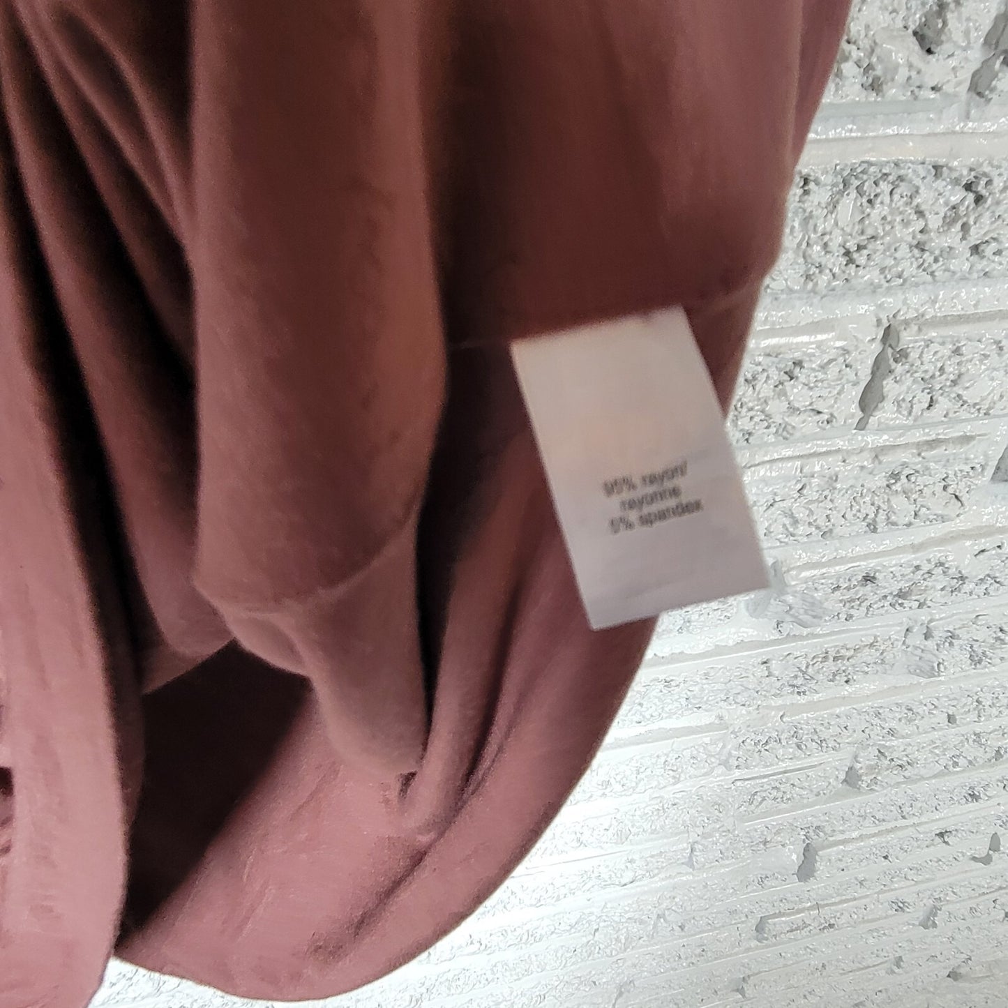 Maurices Womens Top 2X Plus Tank Sleeveless Brown Rayon Spandex Comfy Casual