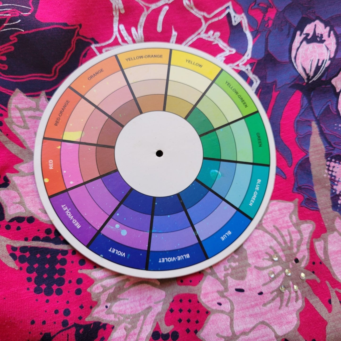 White Stag Womens Top XXL 20 Plus Tee 3/4 Sleeve Smock Waist Pink Rhinestones