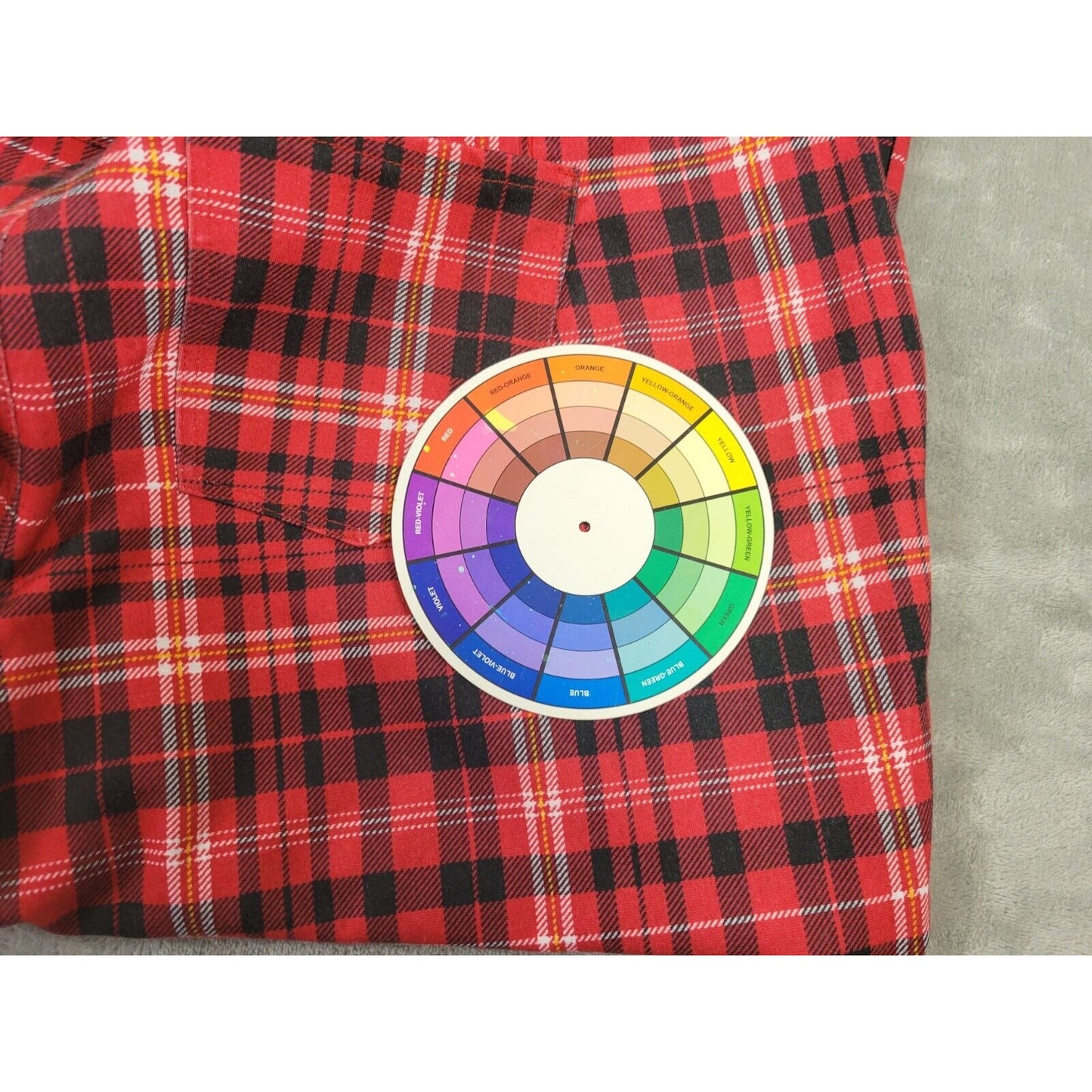 Cato Women Pants 18W 20W Plus Boot Cut Red Plaid Pull On Poly Blend Comfort