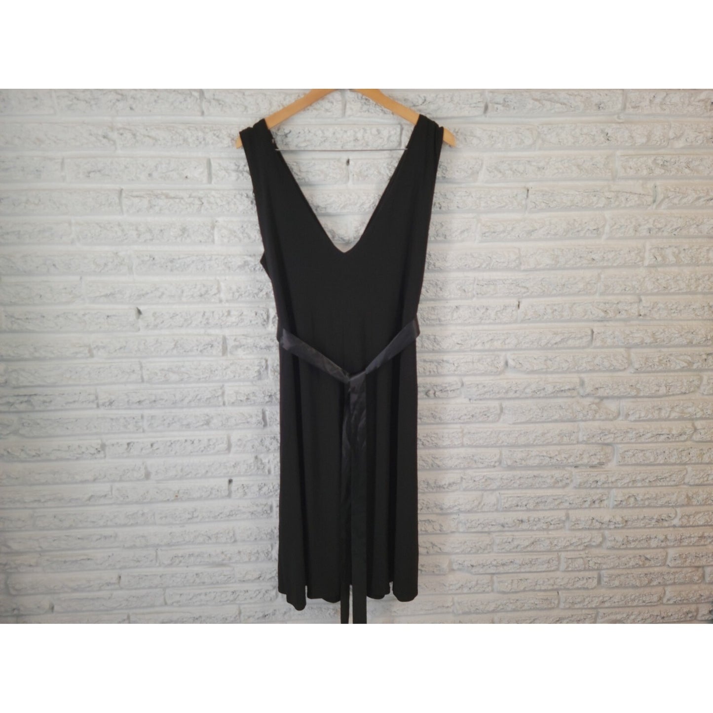 Scarlett Nite Womens Dress 22 Plus Sleeveless Party Black Poly Blend Elegant