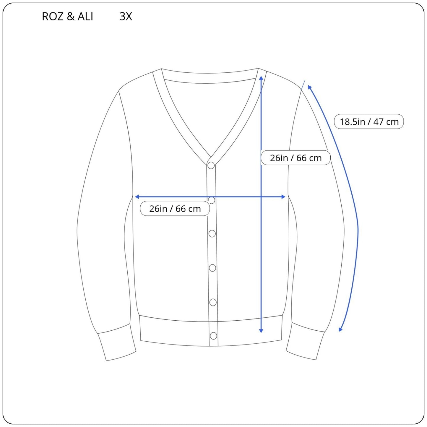 Roz Ali Womens Top 3X Plus Cardigan Button Up 3/4 Sleeve Tan Animal Lightweight